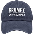 thumbnail image 2 of Grumpys Like A Regular Grandpa Only Grumpier Hat Women Vintage Mesh Hats for Summer, 2 of 7