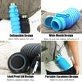 thumbnail image 2 of Collapsible Water Bottle, Reuseable Bpa Free Silicone Foldable Water Bottle For Travel Gym Camping Hiking, With Carabiner, 2 of 5