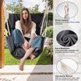 thumbnail image 5 of SZZJKJ Hammock Chair, Hanging Chair for Outdoor Spaces, Bedrooms and Patios (Dark Gray), 5 of 8