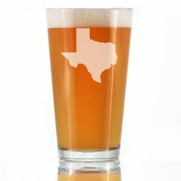 Bevvee Pint Glass 16 oz State Of Texas Texas Enthusiast Gifts Beer Glasses