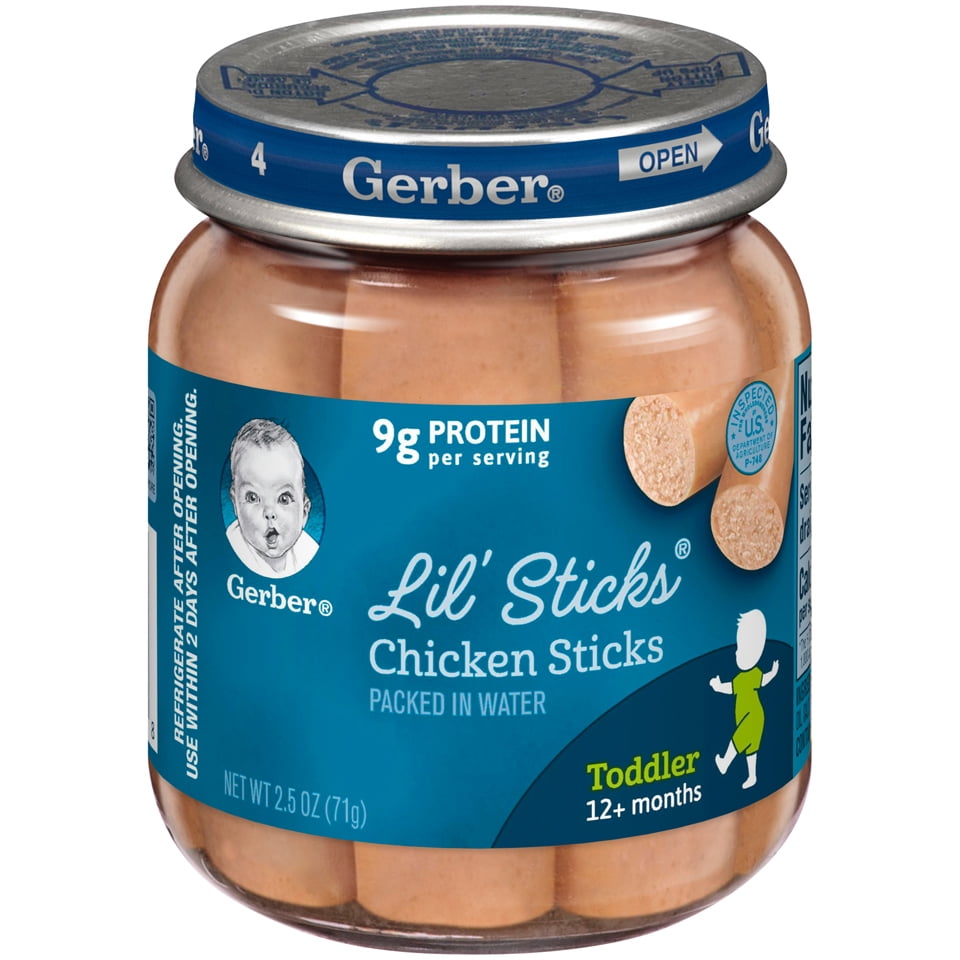 Gerber Toddler Food, Chicken Baby Food, 1 Jar Drained (71g) - Walmart