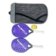 thumbnail image 3 of 1 par de raquetas de tenis de playa para niños, antideslizantes, resistentes al sudor, agarre para tenis de playa Azul, 3 of 9