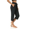 thumbnail image 4 of Sarin Mathews Womens Sports Leggings-capris Drawstring Lounge Pajamas Sweatpants with Pockets Plus Size, 4 of 6