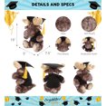 thumbnail image 2 of DolliBu Sitting Moose Graduation Plush Toy - Super Soft Graduation Stuffed Animal Dress Up with Gown & Cap with Tassel Outfit - Cute Congratulatory Graduation Gift - 10 Inches, 2 of 6