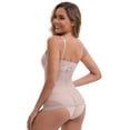 thumbnail image 2 of DARING DIVA Women's Lace Mesh Shapewear with Adjustable Straps S Light Gray, 2 of 6
