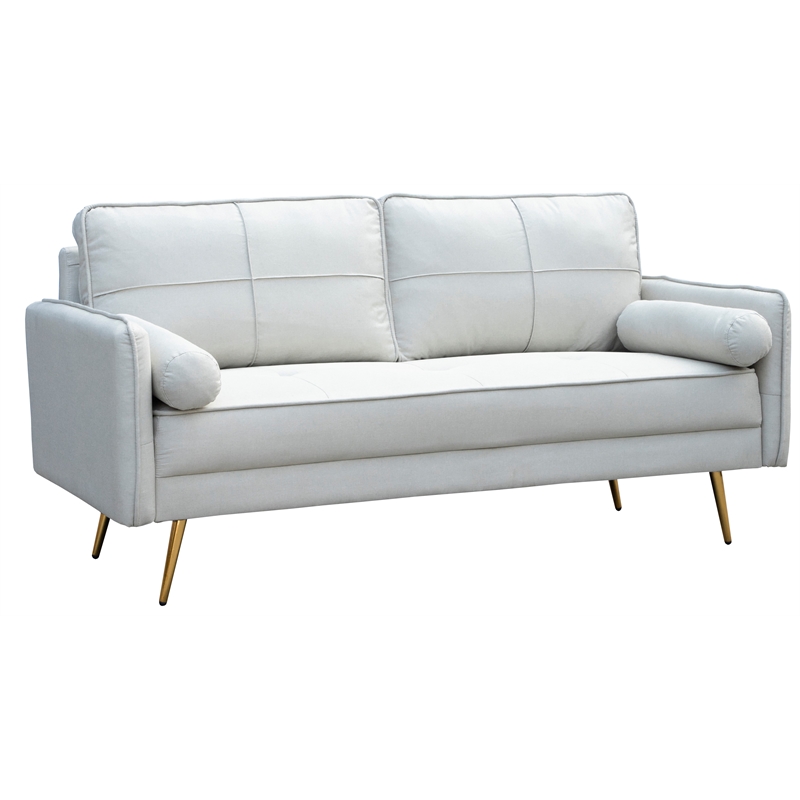 Kingway Furniture Barbosa Fabric Living Room Sofa in beige - Walmart.com