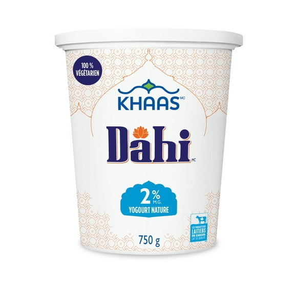 Dahi Yogurt Plain 2%, 750g