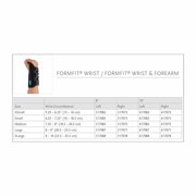 Ossur Formfit Black Aluminum / Cotton / Polyester Hook and Loop Strap Wrist Brace for Right Hand 317077