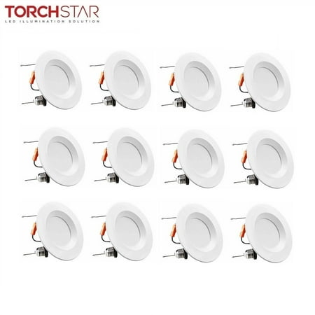 TORCHSTAR 15W 5/6-Inch LED Recessed Downlight for Kitchen, 5000K Daylight, 12