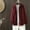 Wine, variant on Women Casual Corduroy Jacket Soft Warm Cropped Shacket Coat Long Sleeve Button Down Short Jackets Fall Outerwear Coffee L