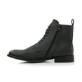 thumbnail image 4 of Polar Fox Duke MPX806065 Woolen Lace-up Fashion Plain-Toe Dress Boots with Zipper Closure, in Off Black, Men's Size 8.5, 4 of 8