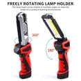 thumbnail image 4 of Cob Resalte Linterna De Mano Resalte Luz De Camping Luz De Emergencia Led Con Cinco Engranajes De Luz Gancho Giratorio Para Pesca Senderismo Caminata Nocturna Monstrate HA022444-00, 4 of 7