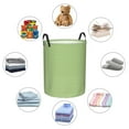 thumbnail image 6 of Goofa Green Gingham Printed Circular Hamper,Laundry Basket with Handles,Storage Baskets Foldable,Large Capacity Laundry Hamper-, 6 of 8