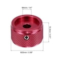 thumbnail image 2 of Uxcell 6 Pcs Aluminium Potentiometer Knobs, 1/4" (6mm) Universal Volume Tone Control Knobs for Guitar, Bass, Diamond 5/8" Red, 2 of 7