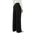 thumbnail image 5 of SWQZVT Womens Pants Wide Leg Pants for Women Elastic High Waisted Casual Pants with Pockets Soft Comfy Palazzo Slacks L, 5 of 8