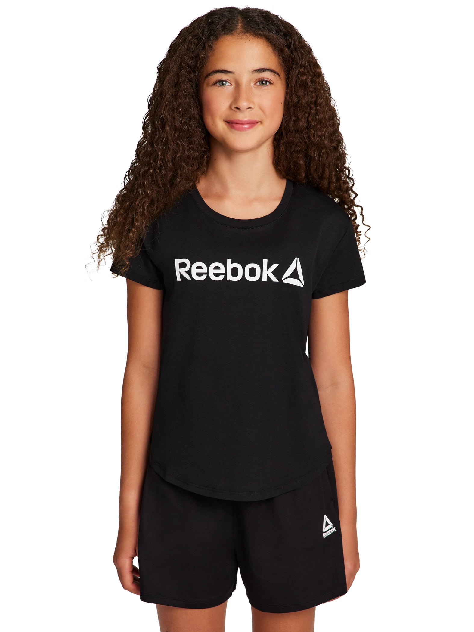 Reebok Girl’s Athletic Identity 2-Pack Short Sleeve T-Shirt, Sizes 4-18