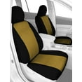 thumbnail image 2 of CalTrend Front Buckets Tweed Seat Covers for 1998-2002 Honda Accord - HD344-12TT Yellow Insert with Black Trim, 2 of 2