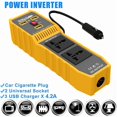 thumbnail image 2 of 200W Car Power Inverter DC 12V To AC 110V 220V USB Charger Car Adapter Converter, 2 of 5