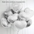 thumbnail image 3 of 10pcs 10" Heart Aluminum Foil Balloons Party Wedding Birthday Decor (Silver), 3 of 6