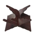 thumbnail image 2 of Soporte de madera para libros del Corán con diseño de mariposa tallada (1 unidad, negro), 2 of 3