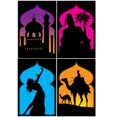 thumbnail image 1 of Beistle 53558 Silhouettes de Nuits Arabes de 19 Pouces - Pack de 12, 1 of 1