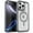 Gray, variant on ELEHOLD Shockproof Magnetic Clear Case For iPhone 16 Pro, Mag-Safe Compatible, Soft TPU Bumper Drop Protection Anti-Yellow Transparent Back Shockproof Magnetic Case Cover, Black