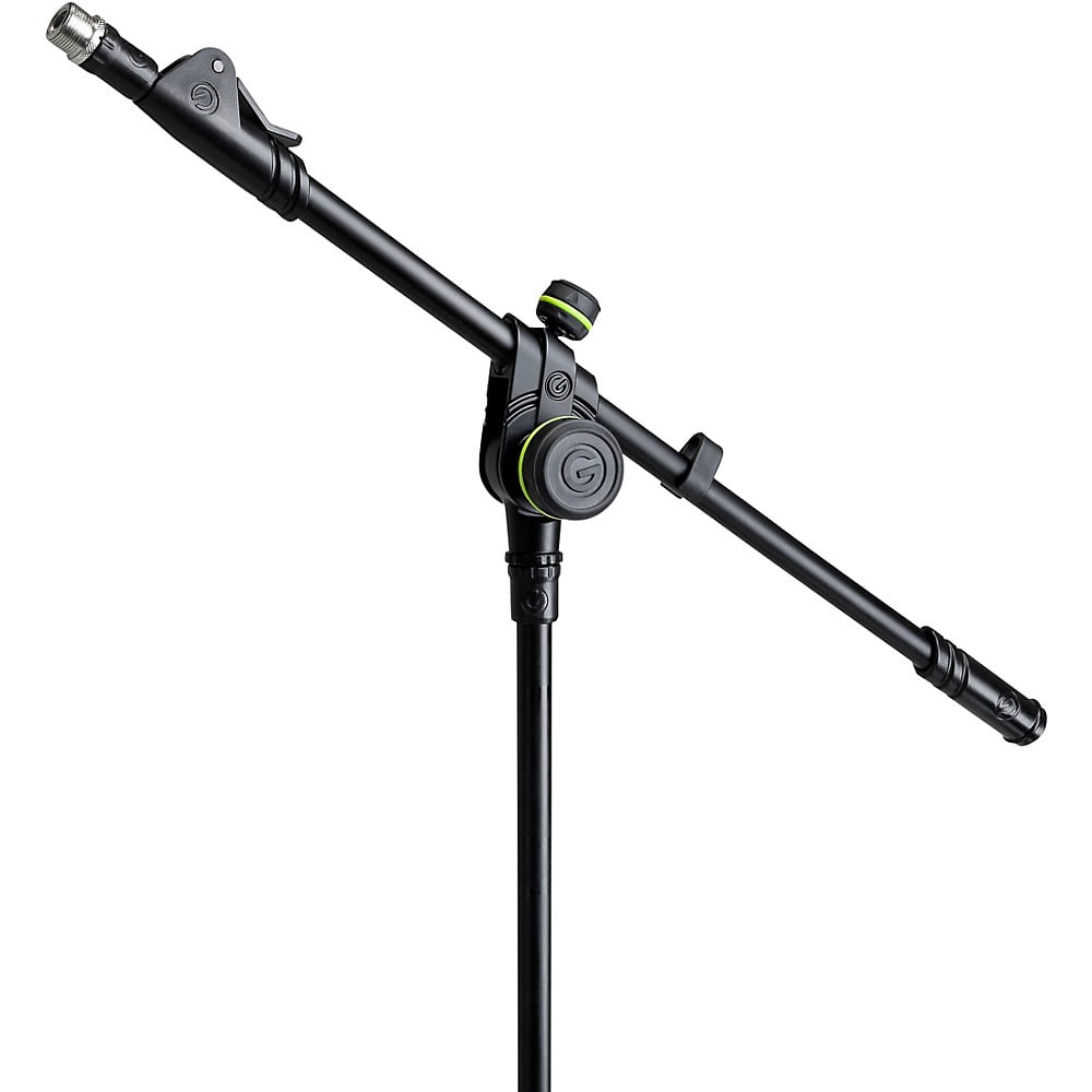 Gravity GMS2322B Microphone Stand with Round Base and 2-Point Adjustment Telescoping Boom