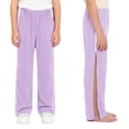 thumbnail image 1 of TTAO Unisex Children Side Zipper Tear Away Sweatpants Full Open Breakaway Post Surgery Pants for Hip Replacement Lavender 14, 1 of 6