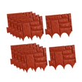 thumbnail image 2 of Colaxi 10 Pieces Garden Fence Border Easy Installation Multifunctional Lightweight Landscape Edging Border for Tree Lawn Landscaping Red, 2 of 8
