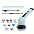 thumbnail image 1 of 1pc, Electric Rotary Scrubber, Rechargeable Cleaning Brush, Bathroom/Shower, 1 of 5