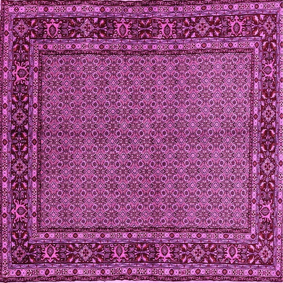 Ahgly Company Indoor Square Persian Pink Traditional Area Rugs, 3' Square