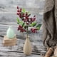 thumbnail image 1 of Rama de olivo artificial con bayas | Frutas y flores artificiales para decoración del hogar y la oficina | Decoración de pared y plantas con temática primaveral | 1 pieza, 1 of 5