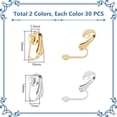 thumbnail image 3 of 304 Stainless Steel Clip-on Earring Findings Golden Earring Clip Backs Clip-on Earring Converter Components for Non Piercing Earrings Jewelry Making, 3 of 4