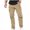Khaki, variant on Men's Cargo Pants Cotton Ripstop Hiking Work Pants Comfort Casual Outdoor Trousers with Multi Pockets(Sky Blue,S)