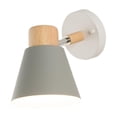 thumbnail image 1 of Lámpara de pared nórdica, lámpara de noche E27, lámpara de pared decorativa simple y moderna Gris, 1 of 7