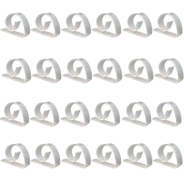 Paquete de 24 clips de plástico transparente para mantel, soporte para cubierta de mesa para fiesta (paquete de 24) para la mesa en fiesta, picnic, restaurante