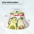 thumbnail image 3 of Fotbe Avocado Lovers Wearing Umbrella Sombrero Tipo Pescador con Estampado – Sombrero de Sol de Algodón de Moda para Playa, Golf, Pesca, 3 of 6