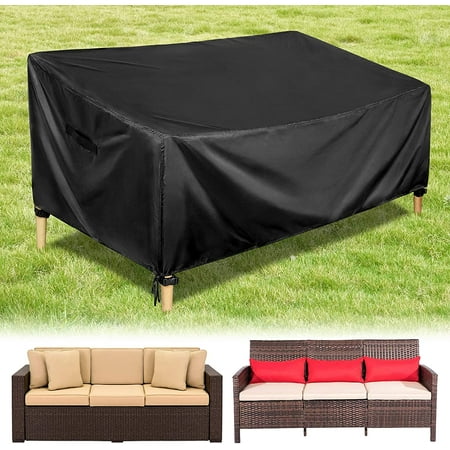 HIRALIY Patio Sofa Covers, Waterproof Outdoor Sofa Covers, Heavy Duty