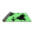 thumbnail image 2 of Ahgly Company Indoor Rectangle Abstract Emerald Green Modern Area Rugs, 4' x 6', 2 of 4