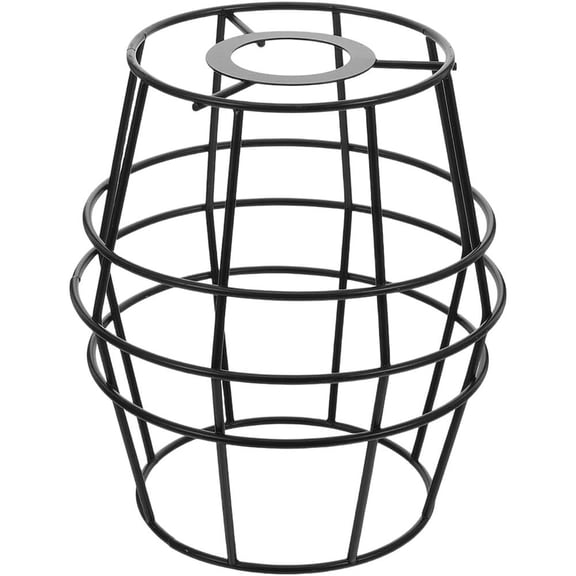 Retro Wire Cage Iron Lamp Protector Lighting Accessory Pendant Modern Style Ceiling Lamp Cage for Bedroom Living Room