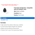thumbnail image 2 of Front Outer CV Boot Kit - Compatible with 2013 INFINITI JX35, 2 of 2