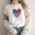 thumbnail image 4 of VerPetridure American Flag Shirt for Women 4th of July Tee Shirt USA Stars Stripes T-Shirt Patriotic Summer Tunic Tops, 4 of 5