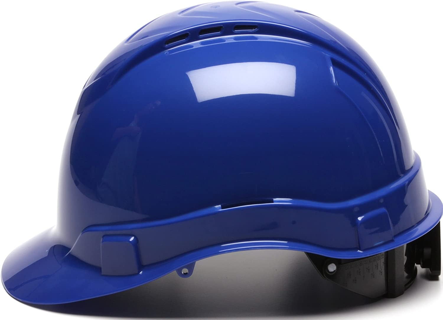 Pyramex Ridgeline Cap Style Hard Hat 4 Point Ratchet Vented Blue
