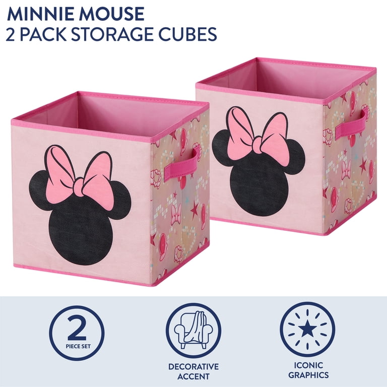 Disney Minnie Mouse 2-Pack Storage Cubes, 10" x 10" photo 5