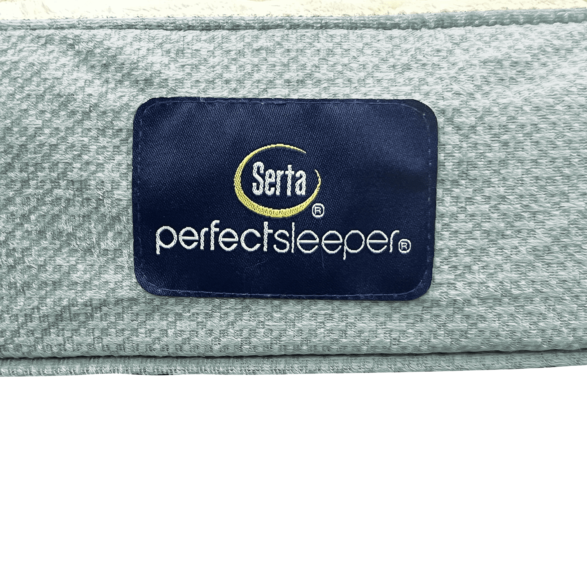 Serta Quilted Orthopedic Bolster Couch Cat & Dog Bed, Blue, Small