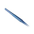 thumbnail image 1 of Milisten 0.15mm Titanium Alloy Straight Tip High Precision Tweezers Repair Tool for Electronics Repair Jewelry-Making Laboratory Work (Blue), 1 of 5