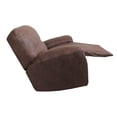 thumbnail image 2 of De Sofá Reclinables Elásticas Estándar, De Sofá, De Muebles De 4 Piezas, Parte Inferior Elástica, Con Bolsillo De Sofá Café Oscuro (Ante) Macarena Funda para sofá reclinable, 2 of 4