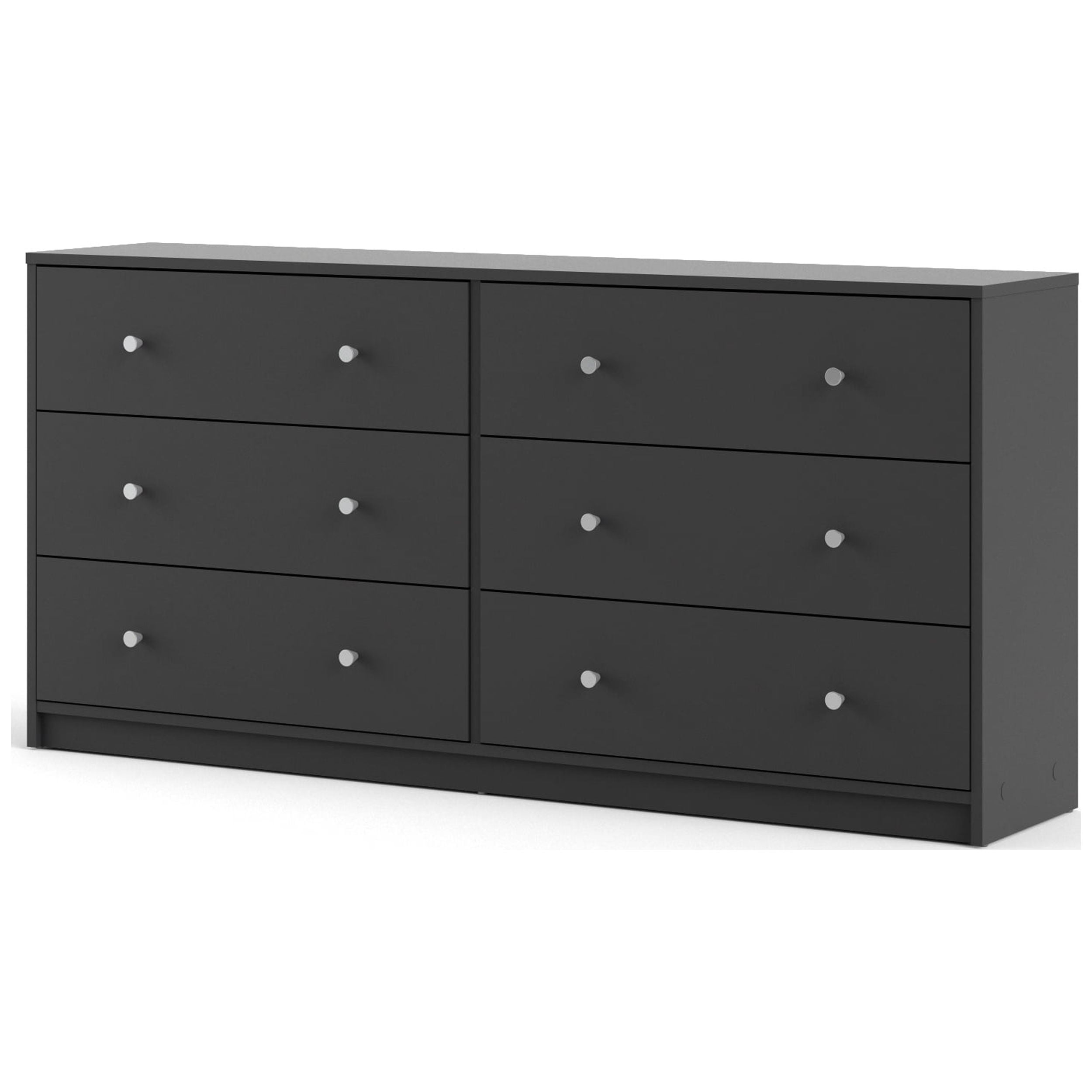 Studio 6 Drawer Double Dresser, Grey