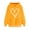 Yellow, variant on LEAVINGSUO Womens Fall Fashion 2023 Women's Print Winter Hoodie Pullover Tops Long Sleeved Comfortable Sweatshirt