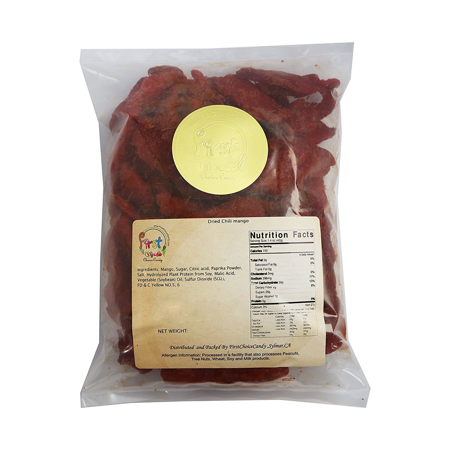 High Quality Dried Chili Mango 2 Pound 32 oz Bulk Bag
